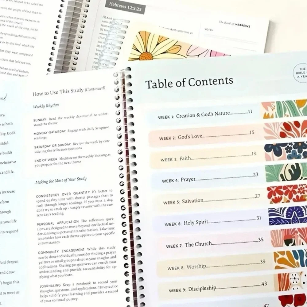 The bible in a year learning planner